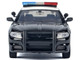 2023 Dodge Charger Pursuit Police Car California Highway Patrol CHP Black and White with Flashing Light Bar and Front and Rear Lights and Sounds 1/24 Diecast Model Car Motormax 79625