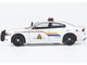 2023 Dodge Charger Pursuit Police Car Royal Canadian Mounted Police RCMP White with Flashing Light Bar and Front and Rear Lights and Sounds 1/24 Diecast Model Car Motormax 79626