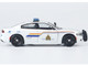 2023 Dodge Charger Pursuit Police Car Royal Canadian Mounted Police RCMP White with Flashing Light Bar and Front and Rear Lights and Sounds 1/24 Diecast Model Car Motormax 79626