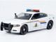 2023 Dodge Charger Pursuit Police Car Royal Canadian Mounted Police RCMP White with Flashing Light Bar and Front and Rear Lights and Sounds 1/24 Diecast Model Car Motormax 79626