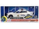 2023 Dodge Charger Pursuit Police Car Royal Canadian Mounted Police RCMP White with Flashing Light Bar and Front and Rear Lights and Sounds 1/24 Diecast Model Car Motormax 79626