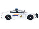 2023 Dodge Charger Pursuit Police Car Royal Canadian Mounted Police RCMP White with Flashing Light Bar and Front and Rear Lights and Sounds 1/24 Diecast Model Car Motormax 79626