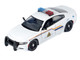 2023 Dodge Charger Pursuit Police Car Royal Canadian Mounted Police RCMP White with Flashing Light Bar and Front and Rear Lights and Sounds 1/24 Diecast Model Car Motormax 79626