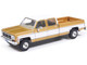 1975 GMC Sierra Classic K2500 Pickup Truck Yuba Gold Metallic and White 1/64 Diecast Model Car IXO Models IA64012