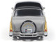 1957 Chevrolet Bel Air Lowrider Gray with Black Top and Gold Accents 1/64 Diecast Model Car IXO Models IA64014