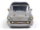 1957 Chevrolet Bel Air Lowrider Gray with Black Top and Gold Accents 1/64 Diecast Model Car IXO Models IA64014