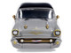 1957 Chevrolet Bel Air Lowrider Gray with Black Top and Gold Accents 1/64 Diecast Model Car IXO Models IA64014