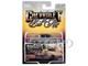 1957 Chevrolet Bel Air Lowrider Gray with Black Top and Gold Accents 1/64 Diecast Model Car IXO Models IA64014