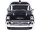 1957 Chevrolet One Fifty Police Car Kentucky State Police Black with Yellow Stripes 1/64 Diecast Model Car IXO Models IA64015