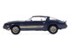 1981 Chevrolet Camaro Z28 Dark Blue Metallic with Gold Stripes and Interior 1/64 Diecast Model Car IXO Models  IA64018