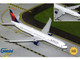 Boeing 767 400ER Commercial Aircraft with Flaps Down Delta Air Lines N482MH White with Blue and Red Tail Gemini 200 Series 1/200 Diecast Model Airplane GeminiJets G2DAL1444F