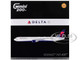 Boeing 767 400ER Commercial Aircraft with Flaps Down Delta Air Lines N482MH White with Blue and Red Tail Gemini 200 Series 1/200 Diecast Model Airplane GeminiJets G2DAL1444F Boeing 767 400ER Commercial Aircraft with Flaps Down Delta Air Lines N482MH White with Blue and Red Tail Gemini 200 Series 1/200 Diecast Model Airplane GeminiJets G2DAL1444F