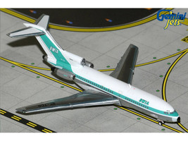 Boeing 727 100 Commercial Aircraft British West Indian Airways 9Y TCO White with Light Green Stripes 1/400 Diecast Model Airplane GeminiJets GJBWA2376
