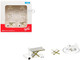 Container Loader 2 Vehicle Set White 1/500 Diecast Model Herpa HE520621-001 Container Loader 2 Vehicle Set White 1/500 Diecast Model Herpa HE520621-001