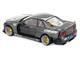 Nissan Skyline GT R R34 RHD (Right Hand Drive #94 Kaido Works GReddy V2 Carbon Fiber and Dark Gray Metallic Designed by Jun Imai Kaido House Special 1/64 Diecast Model Car Mini GT KHMG222