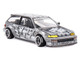 Honda Civic EF Manga V1 Gray Metallic with Graphics Designed by Jun Imai Kaido House Special 1/64 Diecast Model Car Mini GT KHMG260
