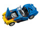 Shelby Cobra Super Snake Blue Metallic with Flames and Custom Rat Fink Hauler Blue Metallic with Flames and Graphics 1/64 Diecast Model Car ACME SC64006 Shelby Cobra Super Snake Blue Metallic with Flames and Custom Rat Fink Hauler Blue Metallic with Flames and Graphics 1/64 Diecast Model Car ACME SC64006