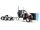 Peterbilt 589 Day Cab and Fontaine Renegade LXT40 Lowboy Trailer with Fliptail Cappello Heavy Transport Black with Light Blue Hood 1/64 Diecast Model DCP/First Gear 60-2267 Peterbilt 589 Day Cab and Fontaine Renegade LXT40 Lowboy Trailer with Fliptail Cappello Heavy Transport Black with Light Blue Hood 1/64 Diecast Model DCP/First Gear 60-2267
