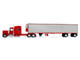 Peterbilt 589 with 78 Mid Roof Sleeper and 53 Utility Trailer with Reefer Blackjack Express LLC Red Big Rigs Series II #6 1/64 Diecast Model DCP/First Gear 69-2170 Peterbilt 589 with 78 Mid Roof Sleeper and 53 Utility Trailer with Reefer Blackjack Express LLC Red Big Rigs Series II #6 1/64 Diecast Model DCP/First Gear 69-2170