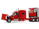 Peterbilt 589 with 78 Mid Roof Sleeper and 53 Utility Trailer with Reefer Blackjack Express LLC Red Big Rigs Series II #6 1/64 Diecast Model DCP/First Gear 69-2170 Peterbilt 589 with 78 Mid Roof Sleeper and 53 Utility Trailer with Reefer Blackjack Express LLC Red Big Rigs Series II #6 1/64 Diecast Model DCP/First Gear 69-2170