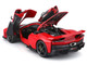 Ferrari F80 Red with Black Top Race Play Series 1/18 Diecast Model Car Bburago 16022RD Ferrari F80 Red with Black Top Race Play Series 1/18 Diecast Model Car Bburago 16022RD