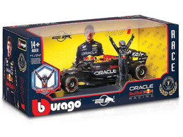 Red Bull Racing RB20 #1 Max Verstappen Oracle Winner Formula One F1 Championship Drivers Champion 2024 with Driver Figure 1/24 Diecast Model Car Bburago 28060MV