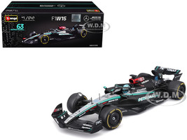 Mercedes AMG F1 W15 E Performance #63 George Russell Petronas Formula One F1 World Championship 2024 1/24 Diecast Model Car Bburago 28063GR