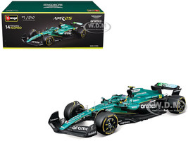 Aston Martin AMR25 #14 Fernando Alonso Aramco Formula One F1 World Championship 2025 1/24 Diecast Model Car Bburago 28070FA