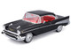 1957 Chevrolet Bel Air Coupe Black with Red Interior Special Edition Series 1/18 Diecast Model Car Maisto 31477BK