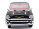 1957 Chevrolet Bel Air Coupe Black with Red Interior Special Edition Series 1/18 Diecast Model Car Maisto 31477BK