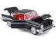 1957 Chevrolet Bel Air Coupe Black with Red Interior Special Edition Series 1/18 Diecast Model Car Maisto 31477BK