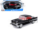 1957 Chevrolet Bel Air Coupe Black with Red Interior Special Edition Series 1/18 Diecast Model Car Maisto 31477BK