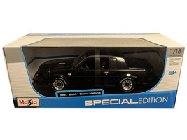 1987 Buick Grand National Black Special Edition Series 1/18 Diecast Model Car Maisto 31479BK