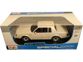 1987 Buick Grand National White Metallic Special Edition Series 1/18 Diecast Model Car Maisto 31479W