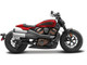 2024 Harley Davidson Sportster S Motorcycle Red Metallic and Black H D Custom Series 1/18 Diecast Model Car Maisto 32346