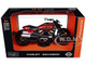2024 Harley Davidson Sportster S Motorcycle Red Metallic and Black H D Custom Series 1/18 Diecast Model Car Maisto 32346