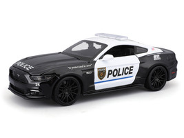 2015 Ford Mustang GT 5 0 Police Black and White Authority Series 1/24 Diecast Model Car Maisto 32514CHP