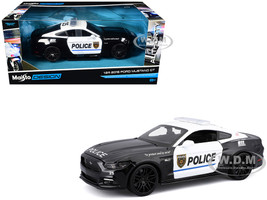 2015 Ford Mustang GT 5 0 Police Black and White Authority Series 1/24 Diecast Model Car Maisto 32514CHP