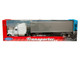 Peterbilt 379 Truck White with Silver Container Transporter Series 1/32 Diecast Model Welly 39941W-WH