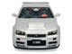 1999 Nissan Skyline GR R34 Z Tune RHD Right Hand Drive Silver Metallic 1/18 Diecast Model Car Solido S1804312