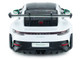 2024 Porsche 911 GT3 RS Tribute to Carrera RS Package White with Carbon Hood Stripes and Top and Green Side Stripes and Wheels 1/18 Diecast Model Car Solido S1812107 2024 Porsche 911 GT3 RS Tribute to Carrera RS Package White with Carbon Hood Stripes and Top and Green Side Stripes and Wheels 1/18 Diecast Model Car Solido S1812107