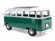 1962 Volkswagen T1 Samba Bus Green and White 1/18 Diecast Model Car Solido S1813403