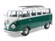 1962 Volkswagen T1 Samba Bus Green and White 1/18 Diecast Model Car Solido S1813403