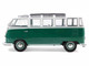 1962 Volkswagen T1 Samba Bus Green and White 1/18 Diecast Model Car Solido S1813403