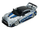 2020 Nissan GT R R35 Liberty Walk Silhouette RHD Right Hand Drive Silver Metallic with Black Top and Blue Graphics 1/43 Diecast Model Car Solido S4311211 2020 Nissan GT R R35 Liberty Walk Silhouette RHD Right Hand Drive Silver Metallic with Black Top and Blue Graphics 1/43 Diecast Model Car Solido S4311211