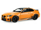 2024 BMW M2 M Performance Papaya Orange Metallic with Black Top 1/43 Diecast Model Car Solido S4314605