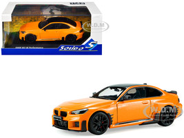 2024 BMW M2 M Performance Papaya Orange Metallic with Black Top 1/43 Diecast Model Car Solido S4314605