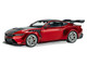 2025 Ford Mustang GTD Chroma Flame Red Metallic with Black Stripes 1/43 Diecast Model Car Solido S4318302