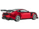 2025 Ford Mustang GTD Chroma Flame Red Metallic with Black Stripes 1/43 Diecast Model Car Solido S4318302