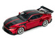 2025 Ford Mustang GTD Chroma Flame Red Metallic with Black Stripes 1/43 Diecast Model Car Solido S4318302